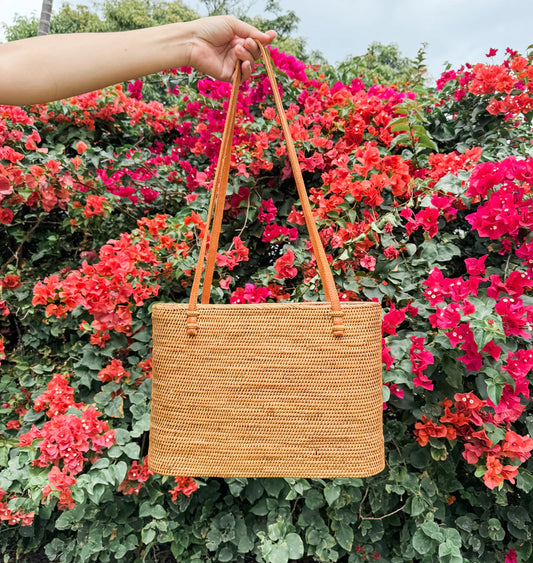 Rattan Grand Shoulder Bag | Hand-Designed By Skilled Craftsmen